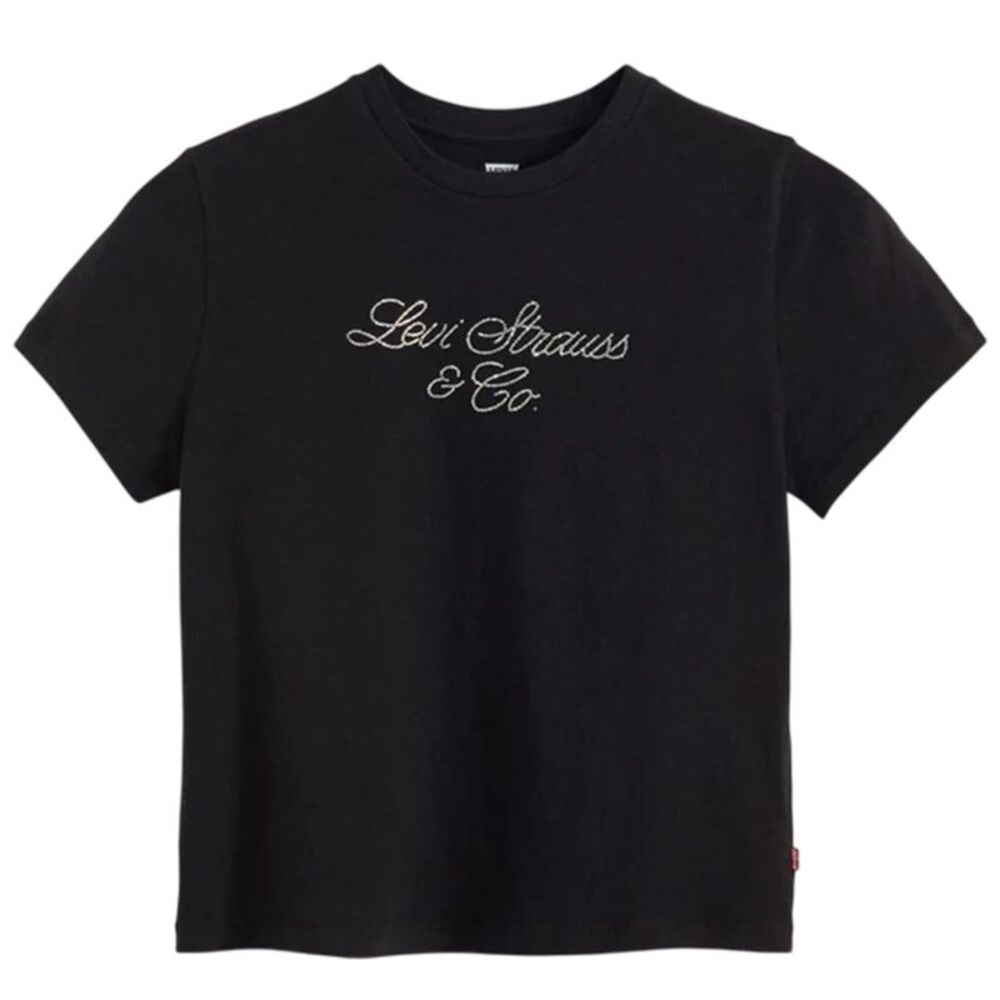 Levis Womens/Ladies Script Regular T-Shirt / Anthracite